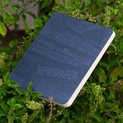Picture of News Cover Silver Workbook Notebook (SN20201126)