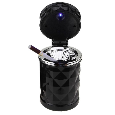 Picture of Plastic Universal Mini Ash Bin Car Ashtray - Black