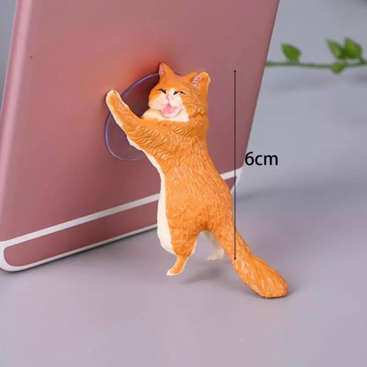 Picture of 1 Pcs Cute Cat Phone Holder Universal Cellphone Tablet Stand Suction Cup - random color