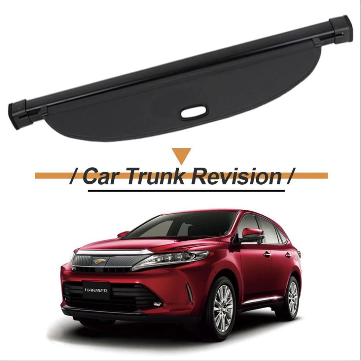 Picture of Car Rear Trunk Security Shield Cargo Cover For 15-18 TOYOTA HARRIER 2015 2016 2017 2018 black