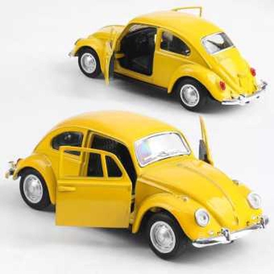 Picture of Double door beetle retro classic car model pull back alloy car