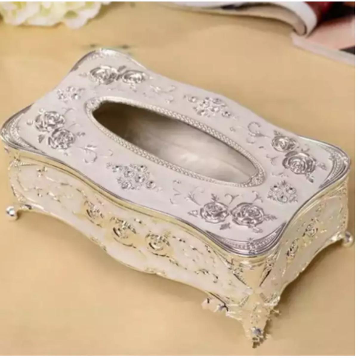 Picture of Universal Luxury European Style Acrylic Tissue Box - White (premium )