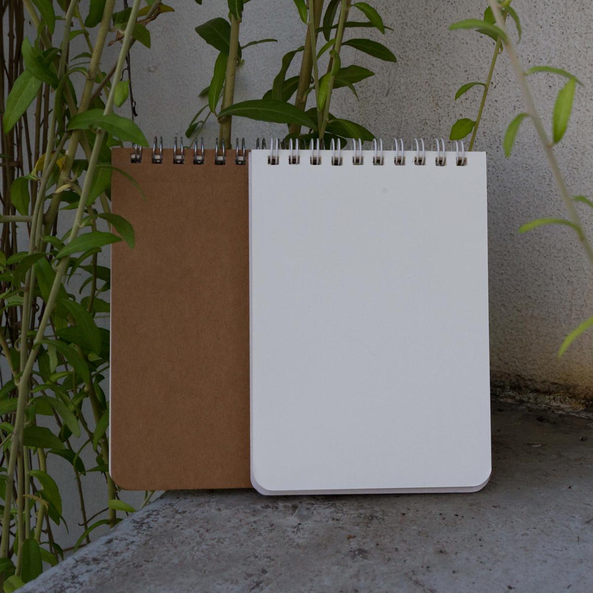 Picture of Memo Book Silver & White Double-O Ring Notebook 2-Pack
