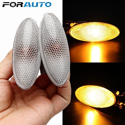 Picture of car turn signal side lights
