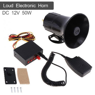 Picture of 50W 12V 3 Sound Car Electronic Warning Siren