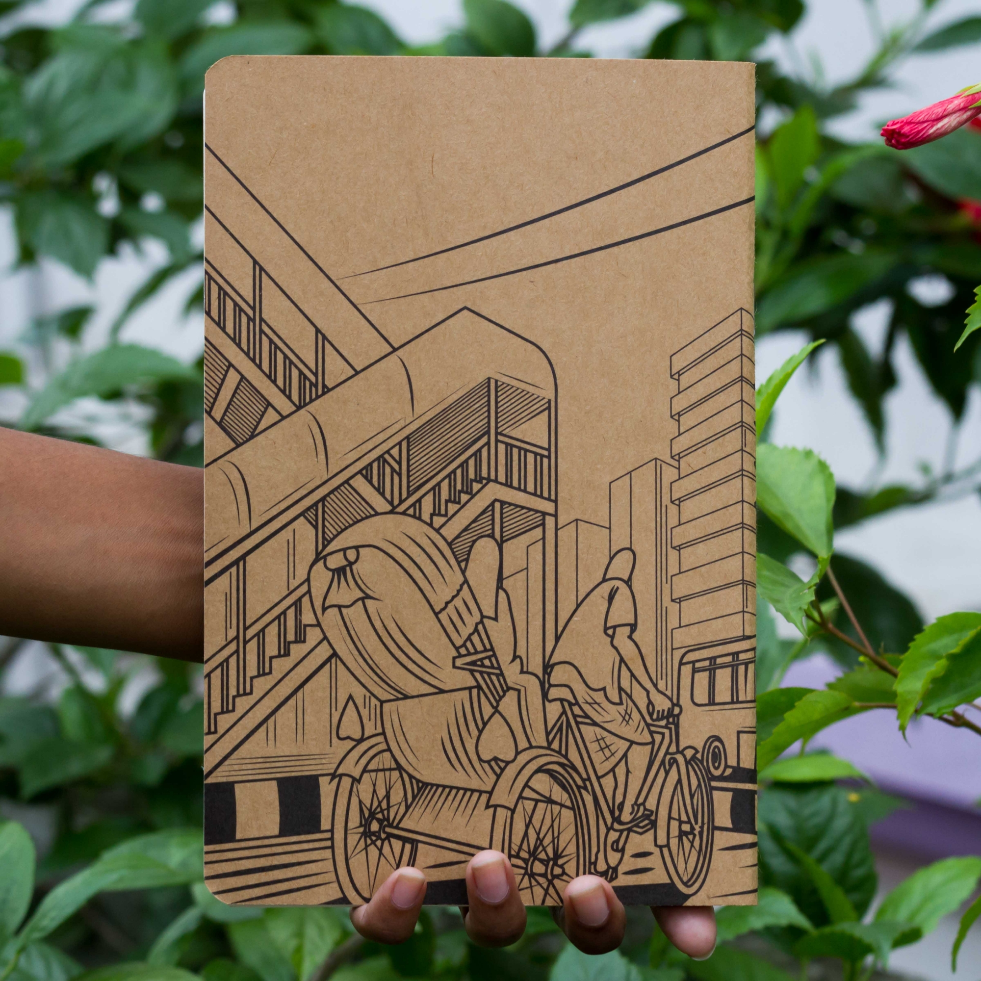 Picture of Dhaka (Line) Kraft & White Cover Notebook (SN202309382) 2-Pack