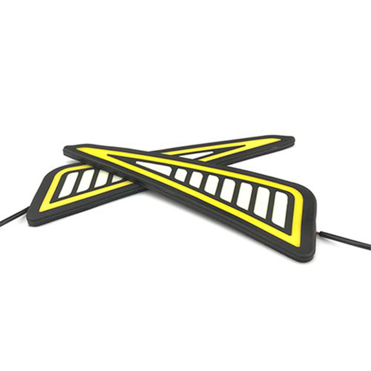 Picture of 2 Pcs Car LED per Strip COB Daytime Running Light Yellow Turn Signal DayLight DRL