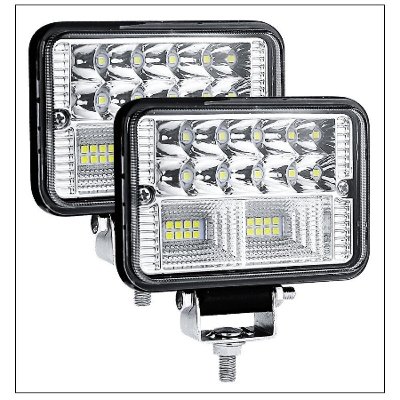 Picture of 2PCs 4" LED Truck Trailer Work Light Spot Lamp Bar 78W 12V 24V Square LED Light 26LED for Car Off Road Tractor Boat 4x4 ATV Worklight No Ratings