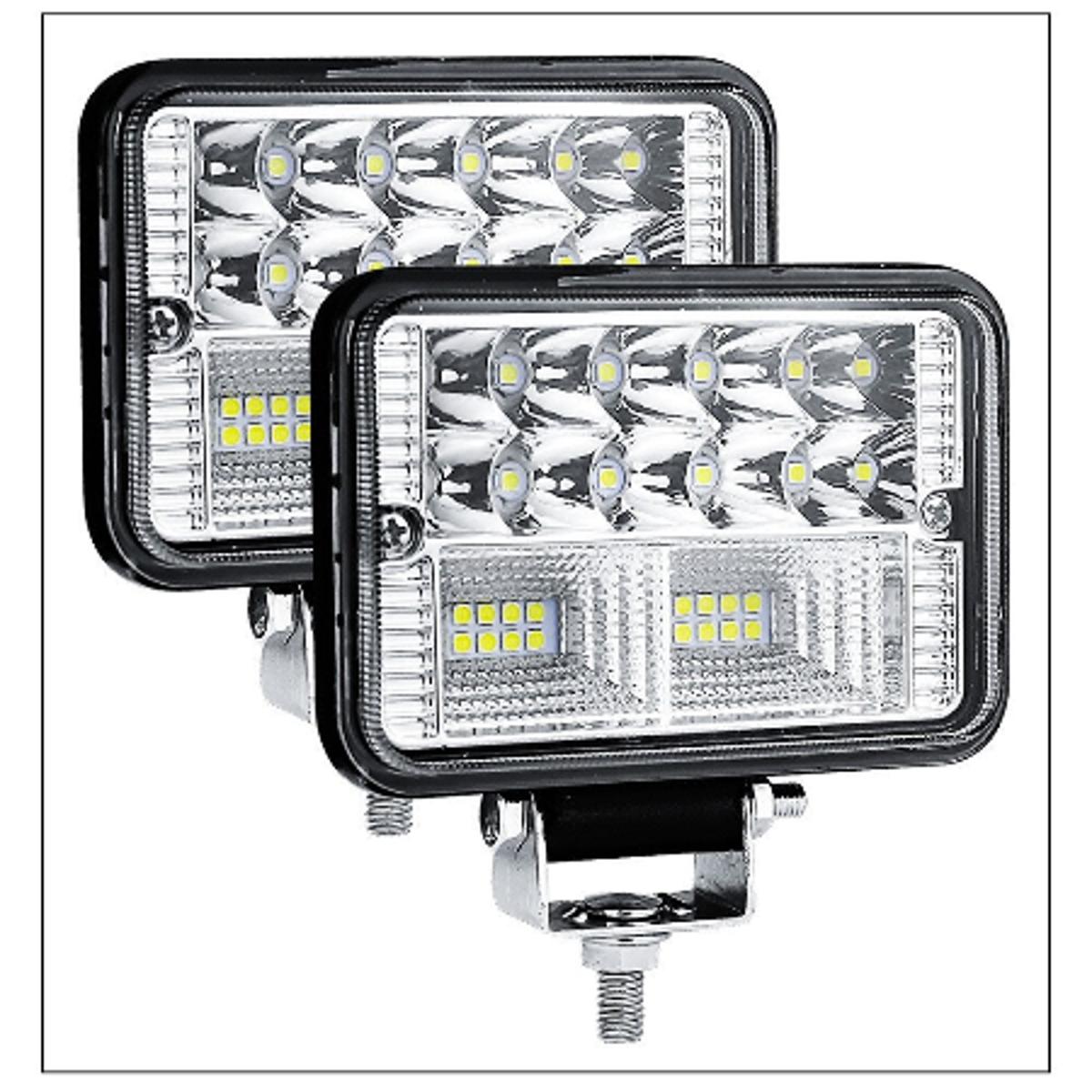 Picture of 2 Pcs 4" LED Work Light Spot Lamp Bar 78W 12V 24V Square LED Light 26LED for Car Off Road Tractor Boat 4x4 ATV Worklight
