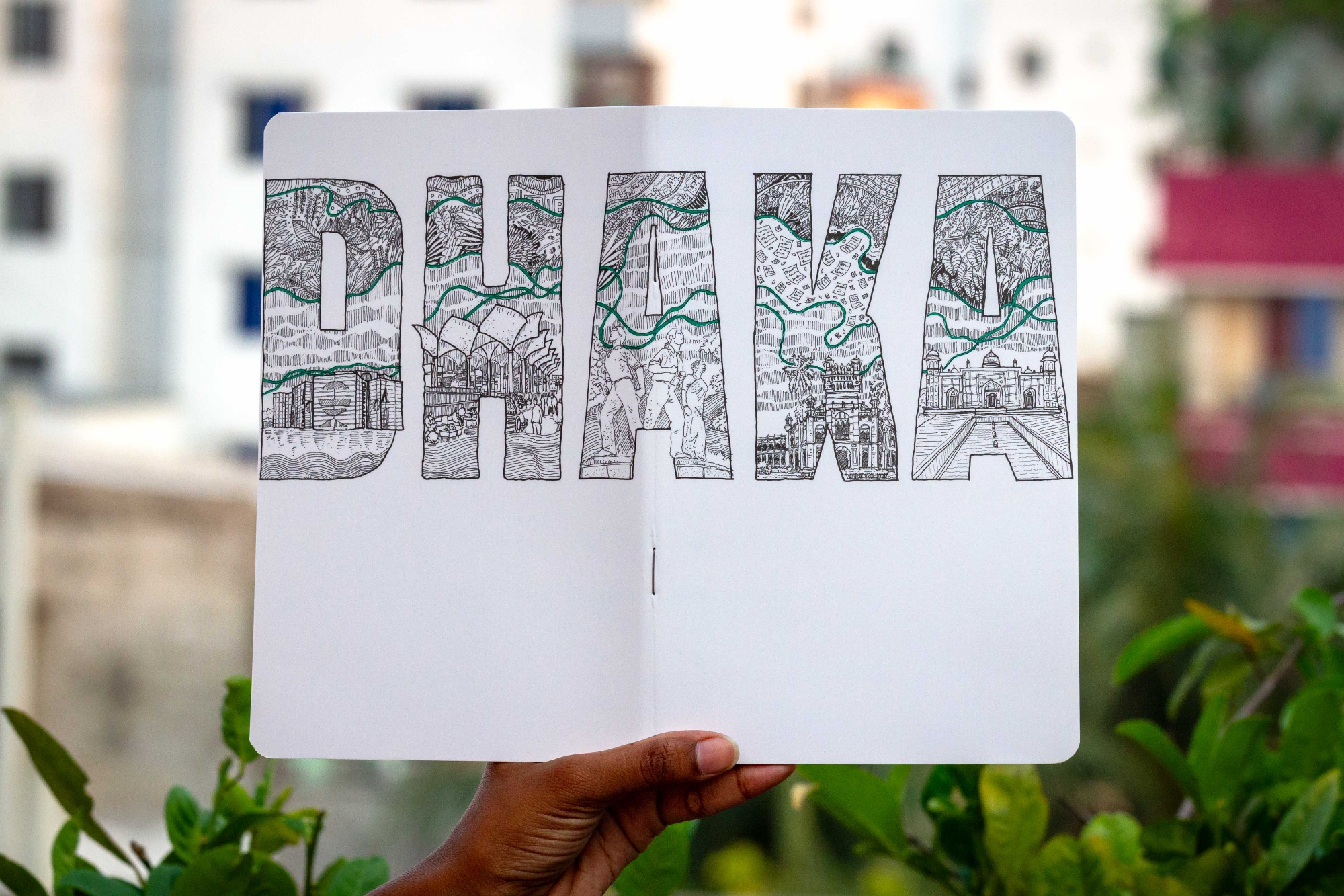 Picture of Dhaka (Green Line) Notebook (SN202404387)