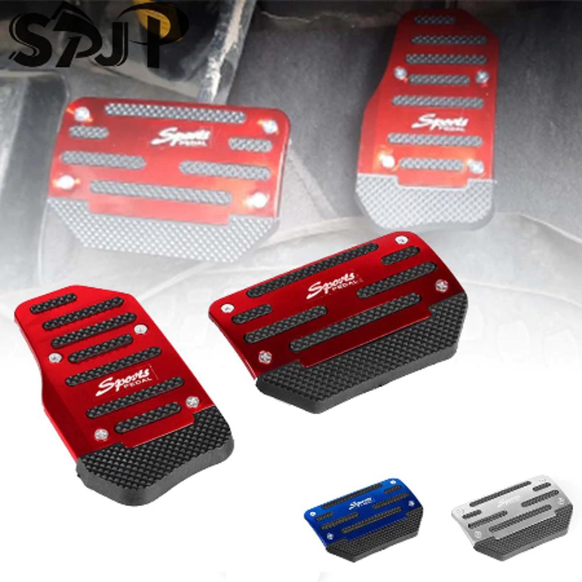 Picture of Universal Car Interior Parts Aluminum Automatic Gear Brake Accelerator Non-Slip Foot Pedal Pad Cover 2Pcs