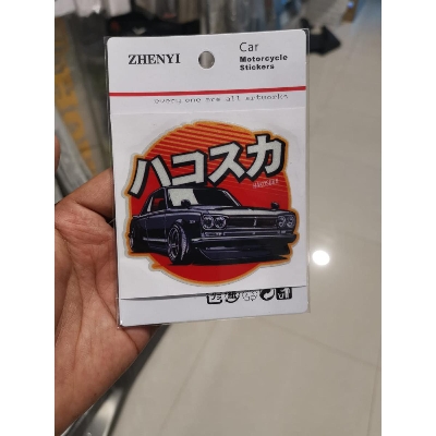 Picture of car premium quality sticker