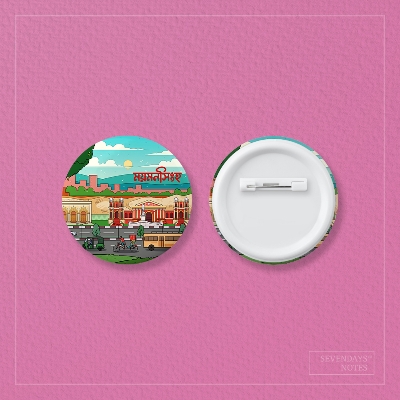 Picture of Mymensingh Button Pin Badge - 10 Pcs