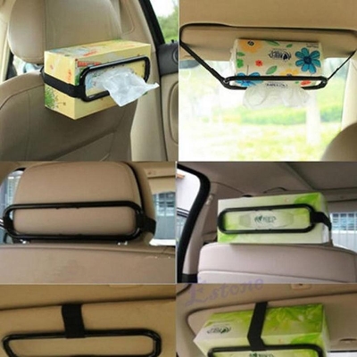 Picture of Car Sun Visor Tissue Box Holder - Black