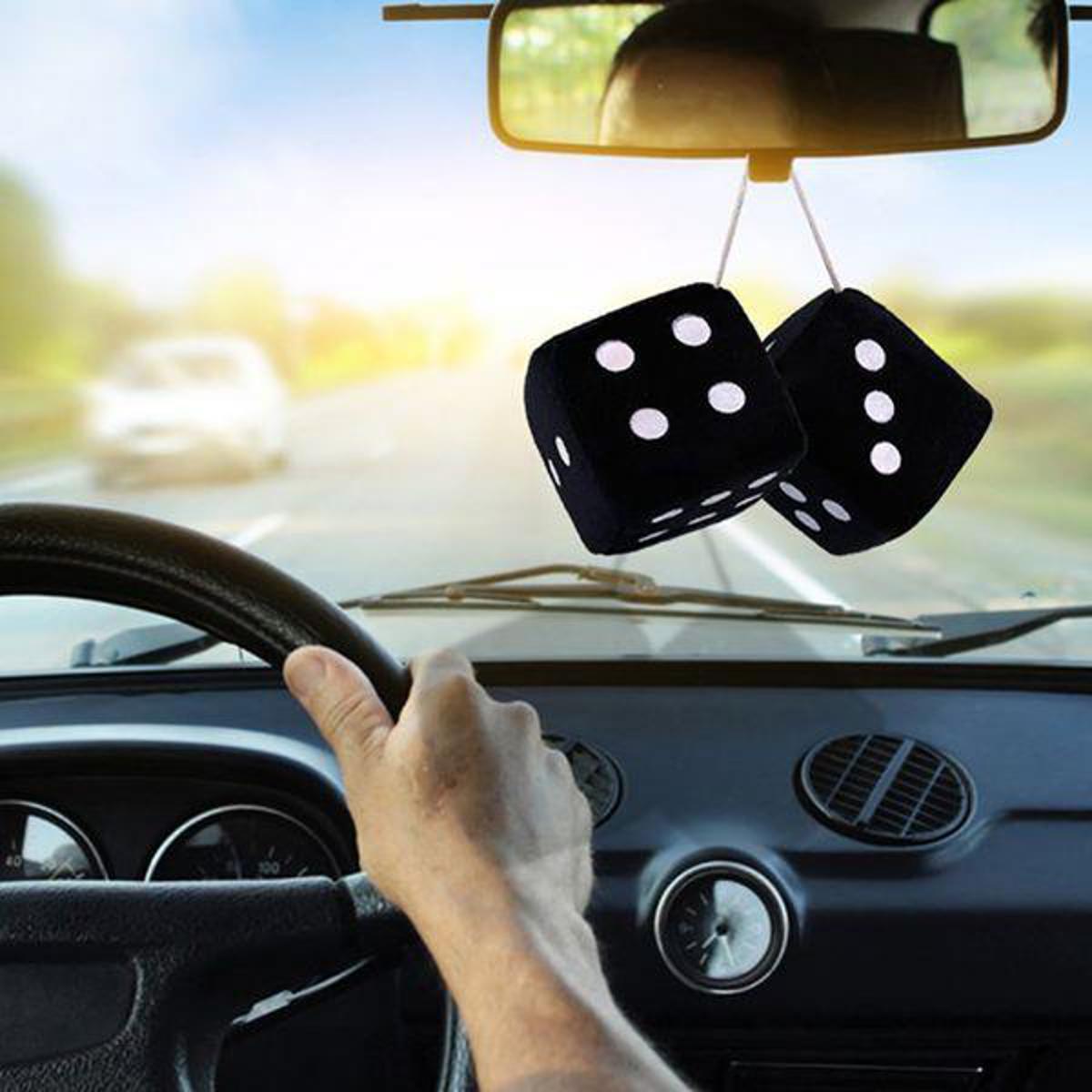 Picture of Car Hanging Decor Fuzzy Dice