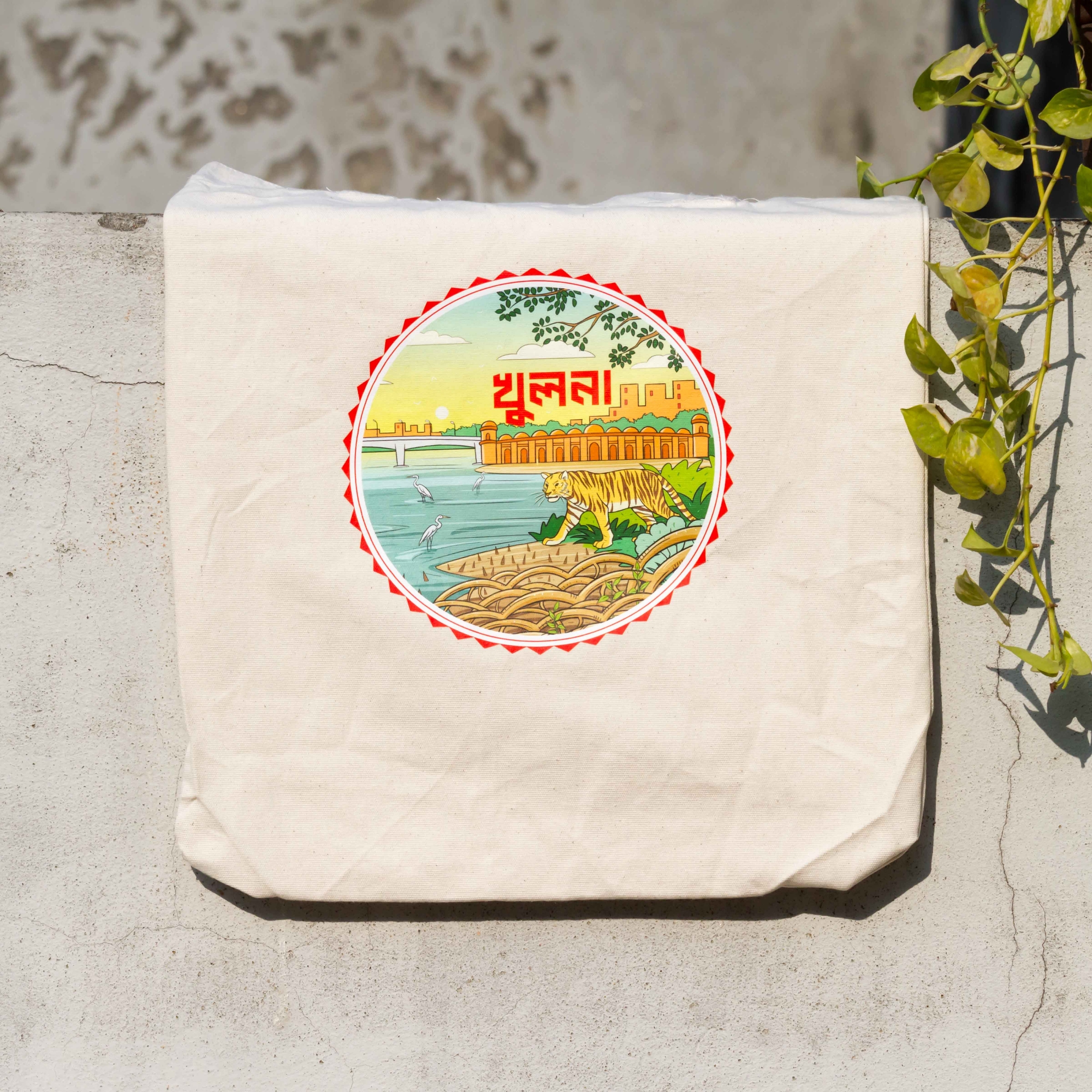 Picture of Sevendays Khulna (Round) Canvas Tote Bag