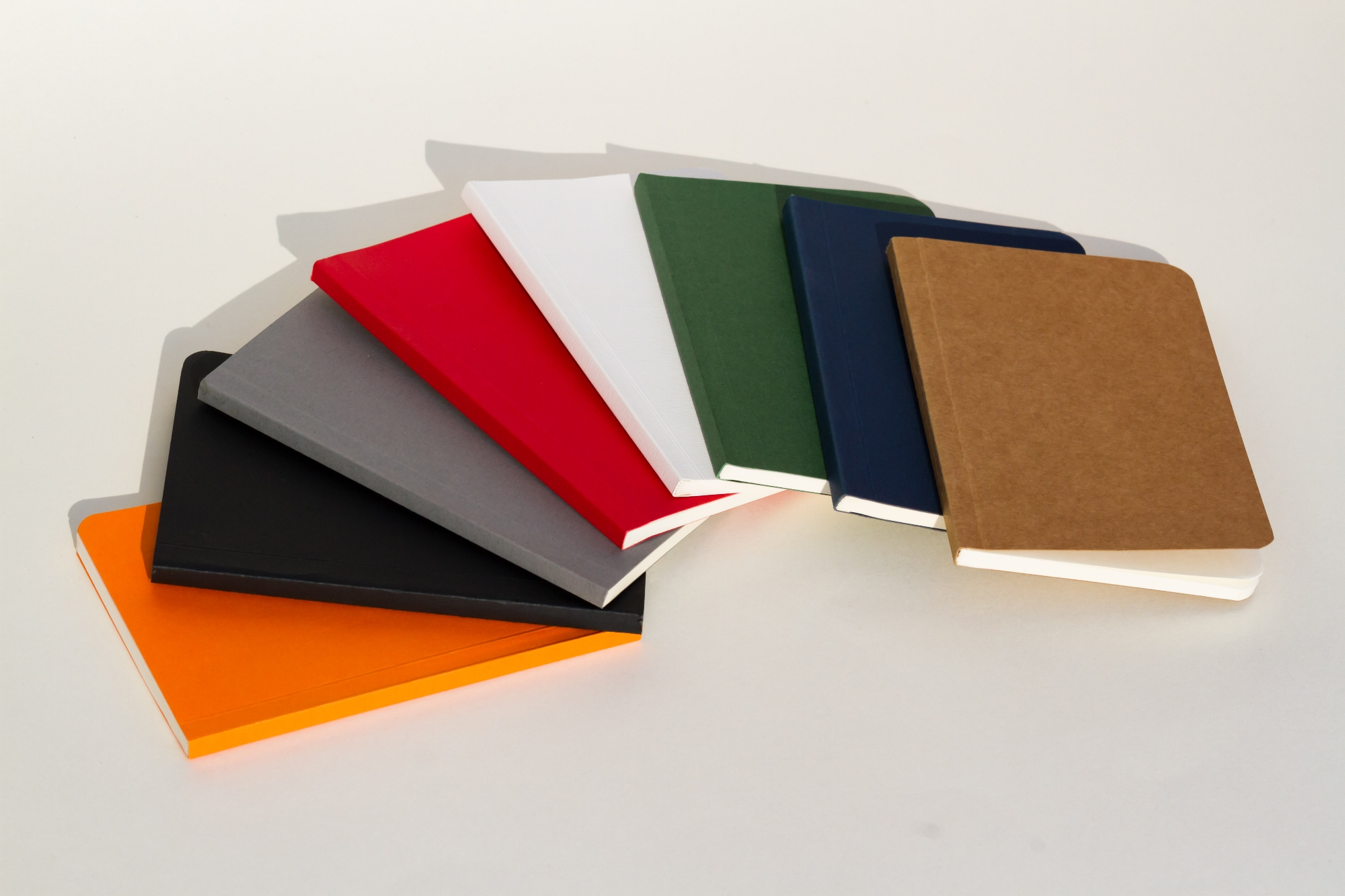 Picture of Pocket Book Black, Blue, Grey, Kraft, Green, Orange, Red & White Notebook 8-Pack