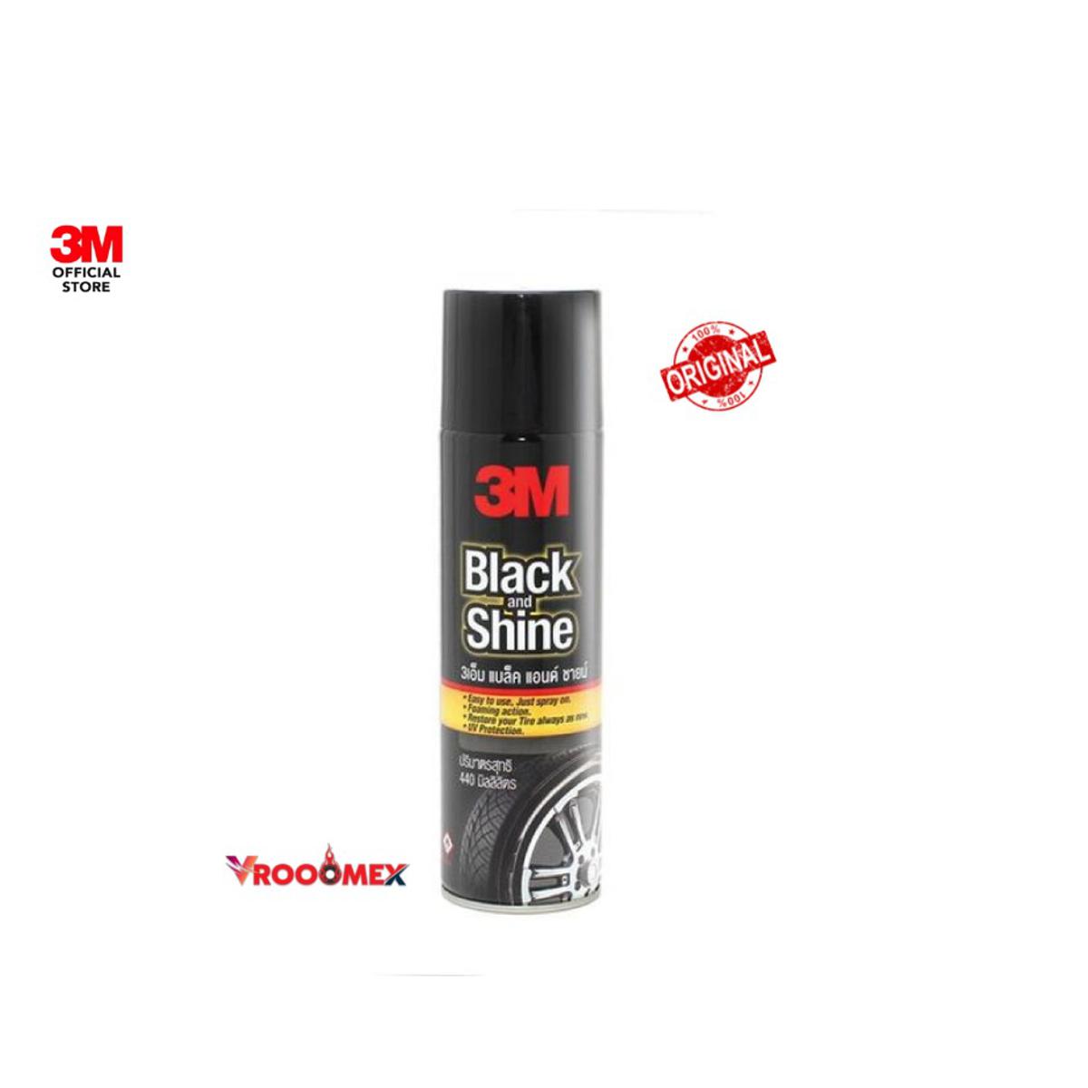 Picture of 3_M Black & Shine Foam Rubber Cleaner and Polishing- 440Ml