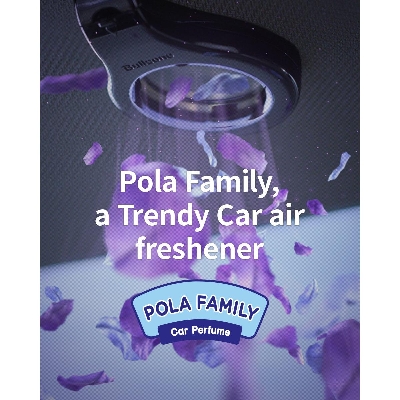 Picture of Bullsone Pola Family Natural Car Air Freshener, Luxury Car Perfume, Sun Visor Type - Lime Mojito Scent