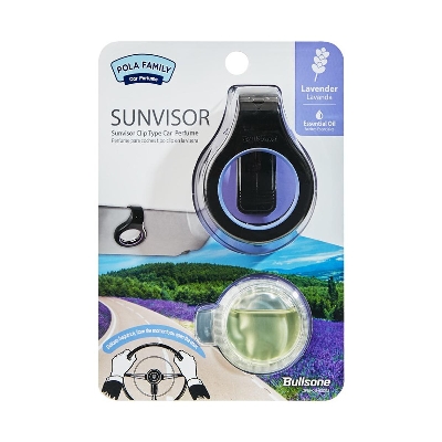 Picture of Bullsone Pola Family Natural Car Air Freshener, Luxury Car Perfume, Sun Visor Type - Lime Mojito Scent