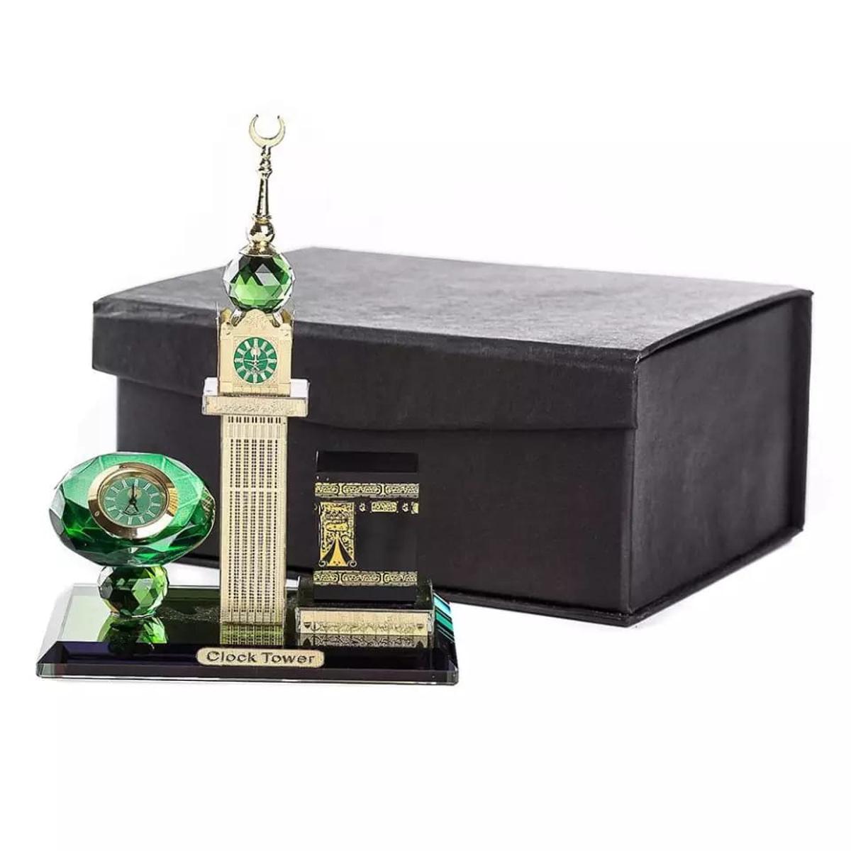 Picture of 3D clock Tower crystal car ornament- Makka