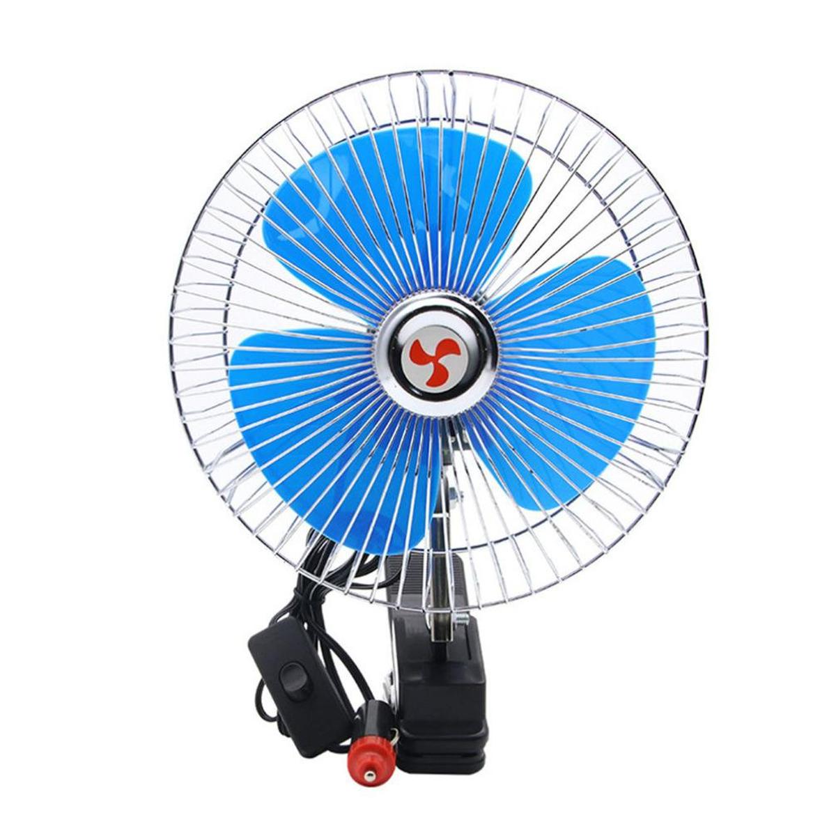 Picture of 12V Clip-On Car Fan Portable Mini Vehicle Dashboard 8 Inch
