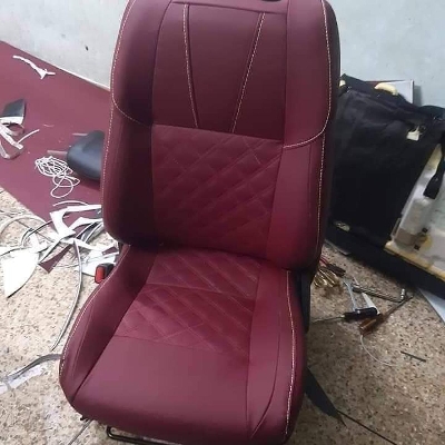 Picture of Car Seat Cover Universal Japanese and Korean Synthetic Leather (Seat to Seat Fitting Video)