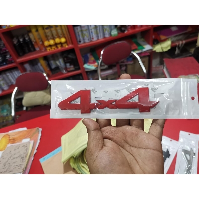 Picture of Car Metal 4*4 Logo Red