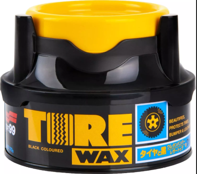 Picture of Soft99 Tire Wax - Long-Lasting Shine & Protection for Black Tires (170g)
