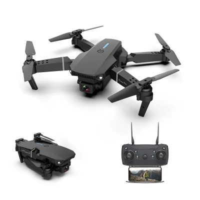 Picture of E88 Pro Drone With Wide Angle HD 4K Dual Camera Height Hold Wifi RC 100 Meters Foldable Quadcopter Dron Toys