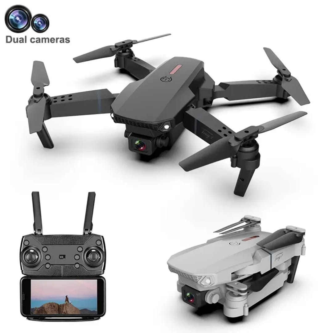 Picture of E88 Pro Drone With Wide Angle HD 4K Dual Camera Height Hold Wifi RC 100 Meters Foldable Quadcopter Dron Toys