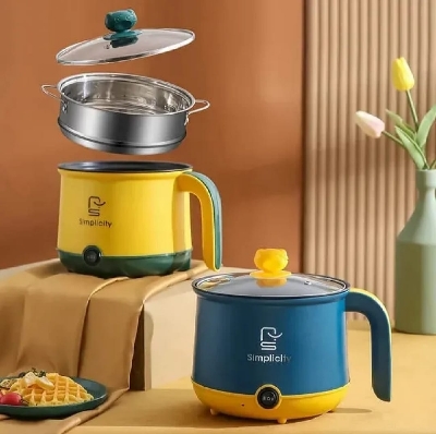 Picture of L Non-Stick Cooking Pot - Experience Effortless Cooking With A Large Non-Stick Cooking Pot,Perfect For Various Recipes