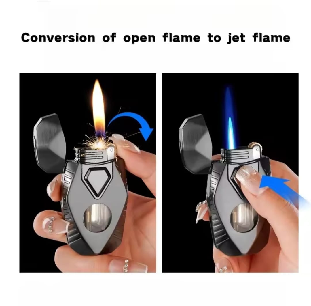 Picture of Lighters Double Flames Windproof Cigarette Lighter Mini Butane Gas Lighter Picture of Lighters Double Flames Windproof Cigarette Lighter Mini Butane Gas Lighter
