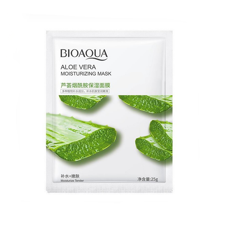 Picture of BIOAQUA Aloe Vera Moisturizing Face Mask - Sheet Mask - 1pcs
