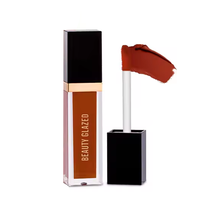 Picture of Beauty Glazed Mini Liquid Lipstick - 118# Dark Brown