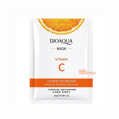 Picture of BIOAQUA Vitamin C Rejuvenating Facial Mask Hydrate Skin Light Breathable Sheet Mask - 1Pcs