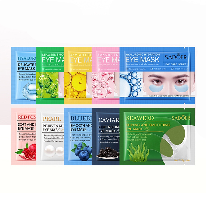 Picture of SADOER Eye Mask Facial Moisturizing Eye Mask Brightening Soothing Eye Face Skin Care Eye Mask