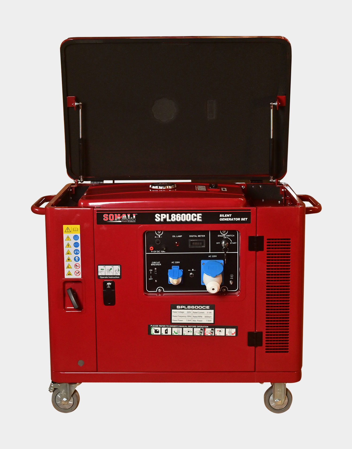 SONALI 7.5KW Soundproof Auto Start Generator SPL8600CEA With ATS