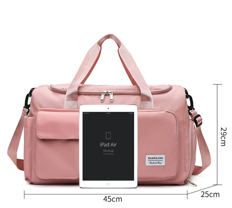 Picture of Fashionable Large Capacity Travel & Gym Bag Pink