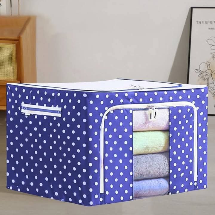Picture of Oxford cloth large capacity fabric box storage basket(Blue)