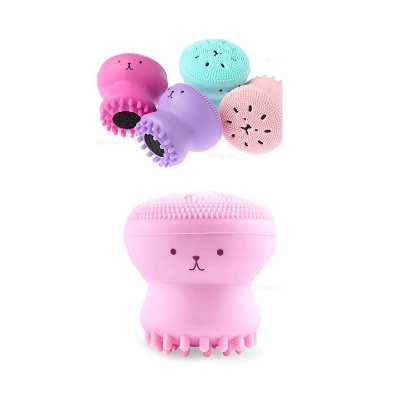 Picture of 1pcs Silicone Facial Cleaning Brush For Limpiador Facial Octopus Shape Deep Pore Exfoliating Cleansing Face