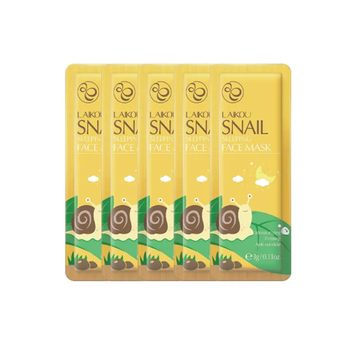 Picture of 5pcs Laikou Snail Sleeping Face Mask – 3 G