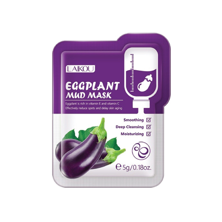 Picture of LAIKOU 5pcs Eggplant Mud Mask / Face Pack