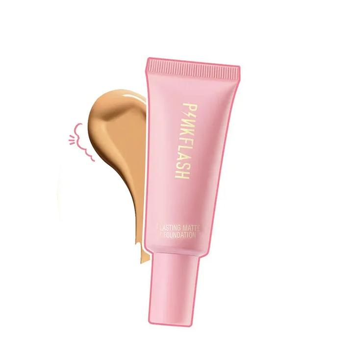 Picture of PinkFlash Foundation #6 Tan (Suitable for tan to dark skin tone) OhMySelf Foundation Weightless Lasting All Day High Coverage Oil Control Matte - 25g