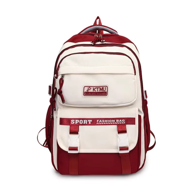 Picture of Academy Style School Bag Book Bag Lightweight College Student Backpack(Red)