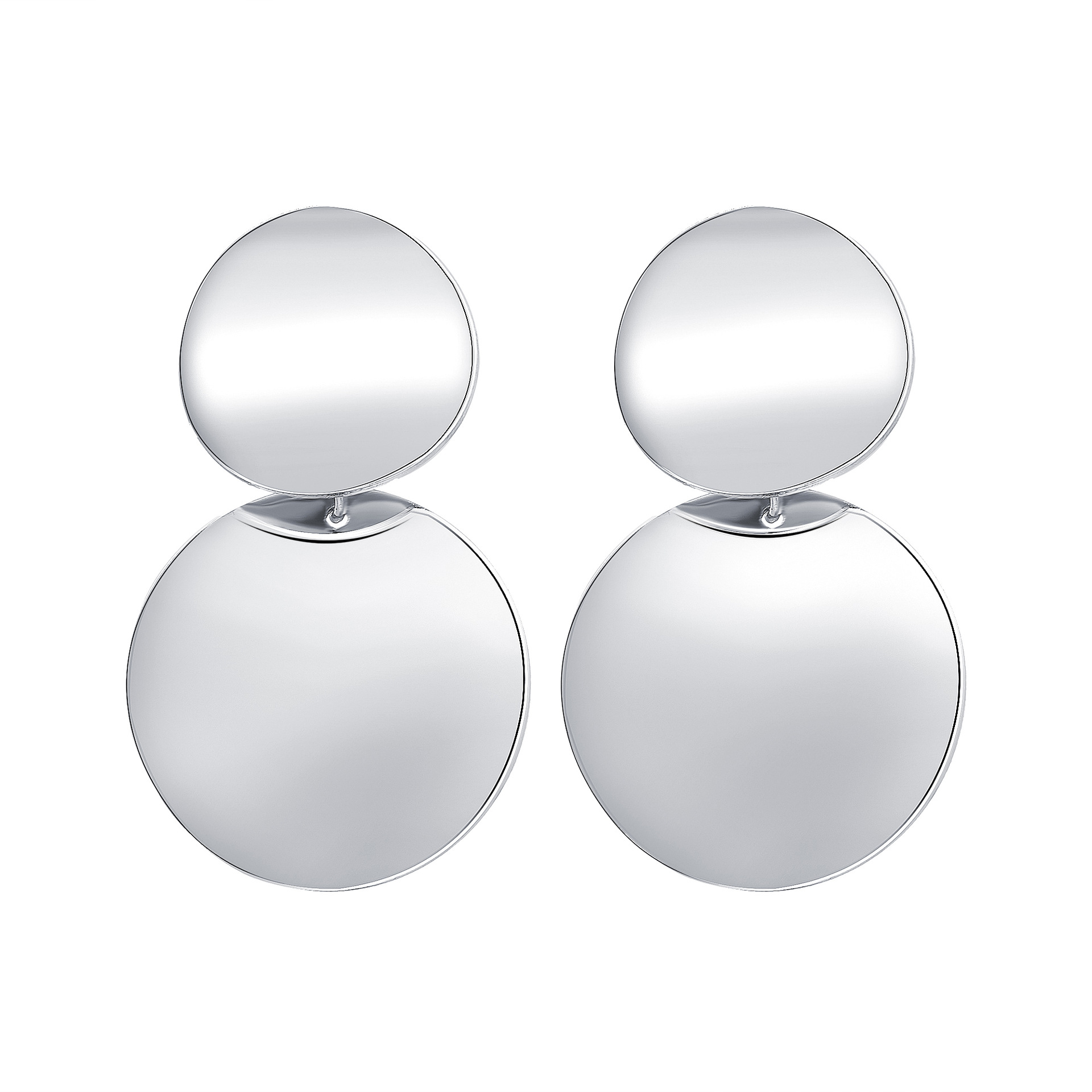 Picture of Statement earrings Geometric Circle Metal Drop Earrings from Women