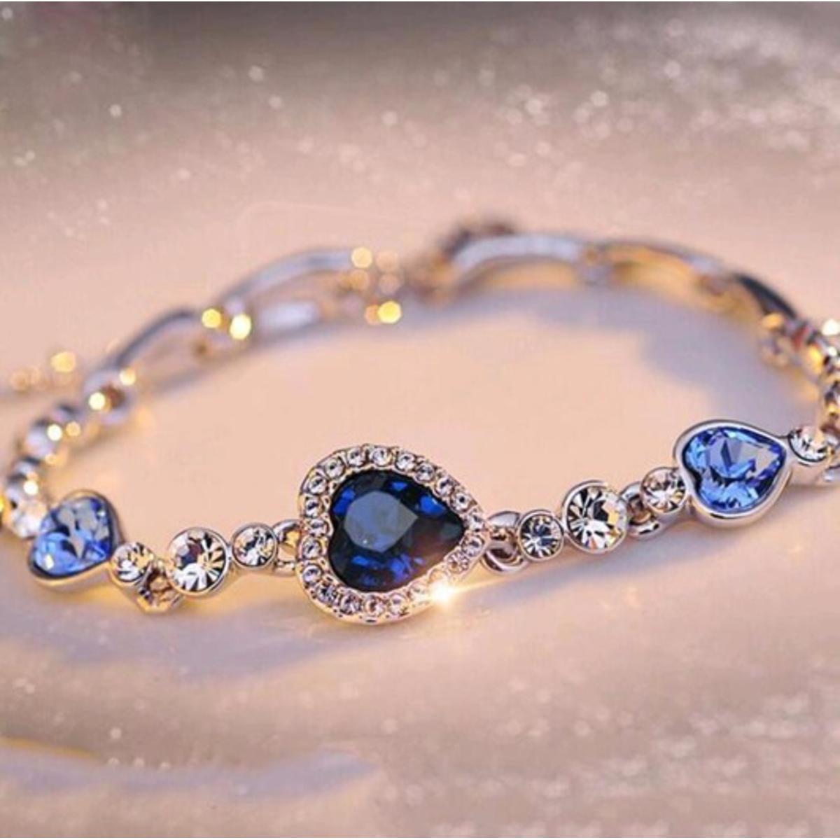 Picture of Love Crystal Bracelet Fashion Ocean Heart Bracelet Jewelry for women - Bracelet