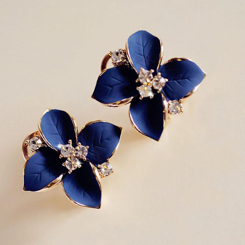 Picture of 1 pair small Camellia shape flower stud Earring set for Women's Fashion - Kaner Dul - Kaner Dul
