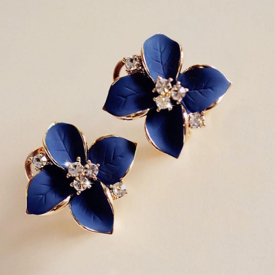 Picture of 1 pair small Camellia shape flower stud Earring set for Women's Fashion - Kaner Dul - Kaner Dul