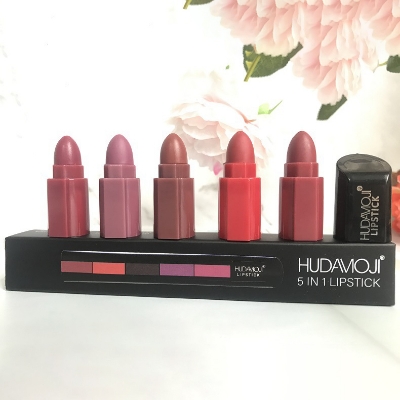 Picture of HUDAMOJI 5 section five color lipstick matte for women